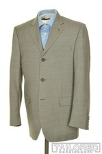 BURBERRY Solid Gray 100 Wool Mens Blazer Sport Coat Jacket - 40 R