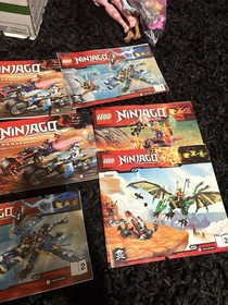 LEGO Ninjago Instruction Manual Lot 70593 70602 70639 Complete Book Sets 