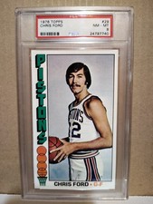 1976 Topps Basketball PSA 8 Chris Ford #29 Detroit Pistons