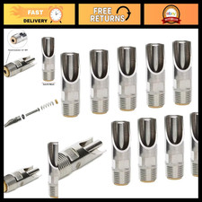 10 Pack Stainless Steel 1/2" NPT Automatic Pig Nipple Drinkers for Sows Piglet