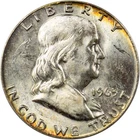 1963-D Franklin Half Dollar - Album Toned - CH BU!