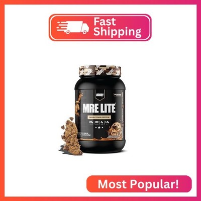 REDCON1 MRE LITE Whole Food Protein Powder, Oatmeal Chocolate Chip - Lactose Fre