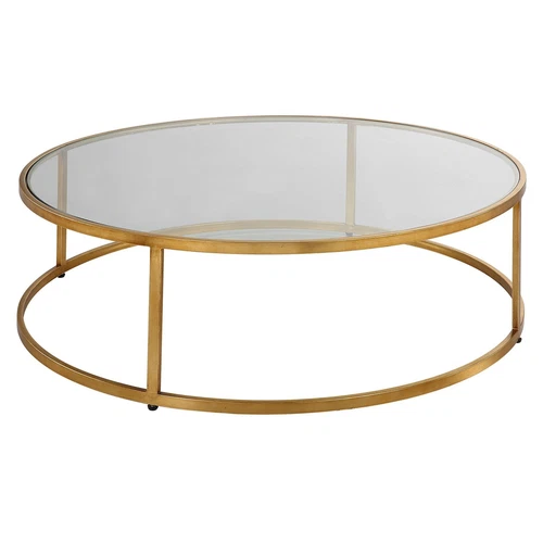 Uttermost Radius Modern Circular Coffee Table - Picture 3 of 5