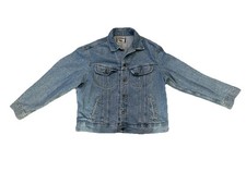 Vintage LEE 90s Y2K Button Up Jean Jacket Made In USA Size Large