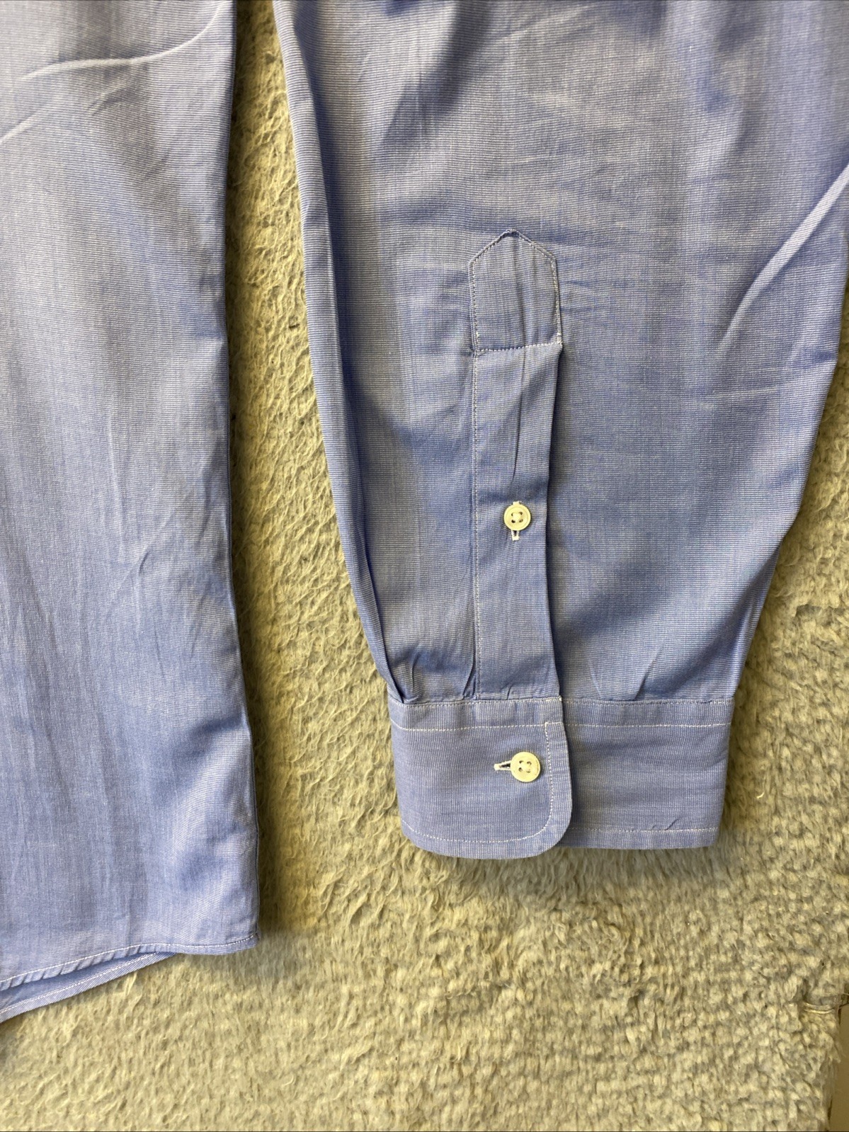 Camicia Ralph Lauren cotone uomo XXL logo pony manica lunga blu 136 4