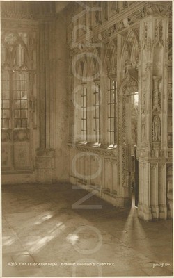 Exeter antike Postkarte England Kathedrale architektonische Details
