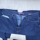 Gloria Vanderbilt Women’s Mid-Rise Straight Blue Dark Wash Stretch Jeans, 14 — photo 2