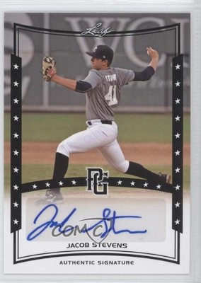 2014 Leaf Perfect Game Showcase Black Jake Stevens Jacob #A-JS1 Auto