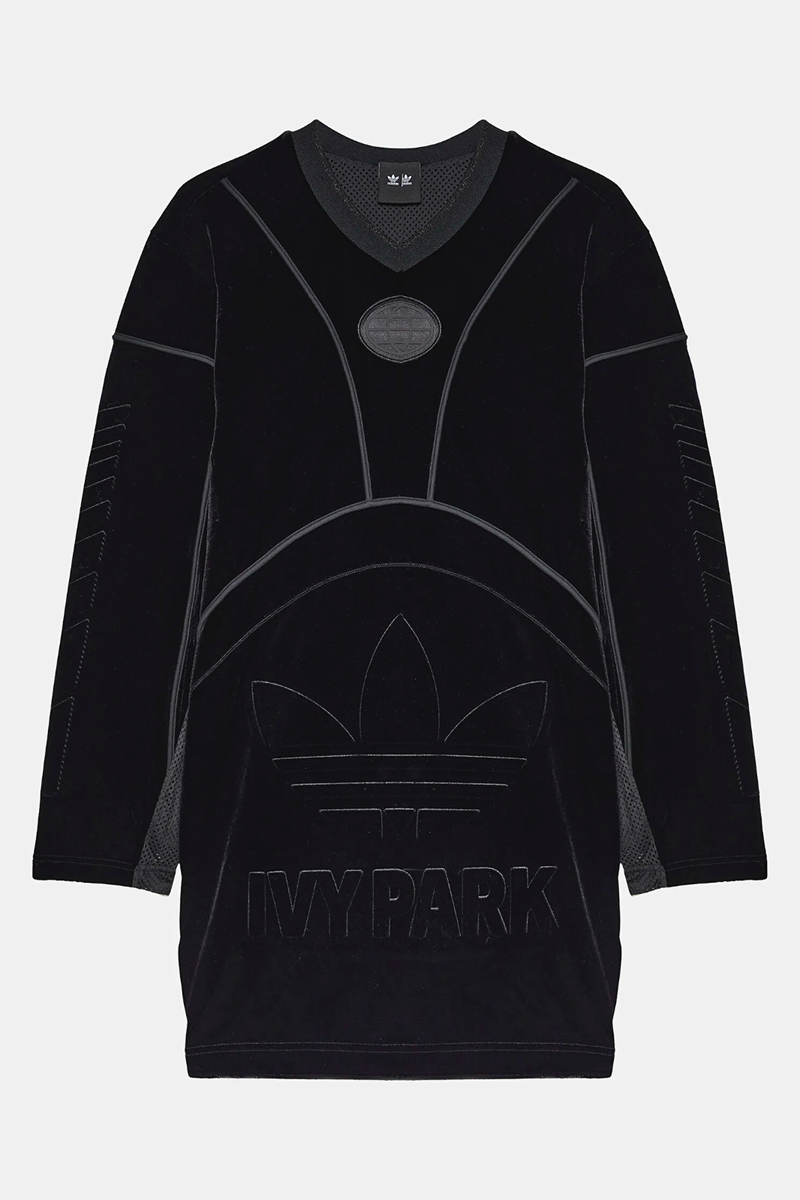 adidas Ivy Park Jersey All Gender Triple Black Velvet Long Top