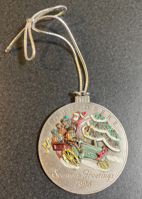 John Deere 1998 Pewter Christmas Ornament #3 In A Series - Model ''G''