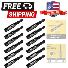 1/4”Magnetic Extension Socket Drill Bit Holder,12pcs Screwdriver Extension, Q...