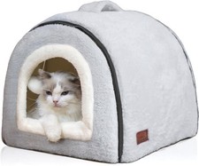 Cat Bed for Indoor Cats  Foldable cat cave  Anti-Slip  Water-Resistant
