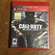 Sony Play Station PS3 Video Game Call of Duty Black Ops Greatest Hits Red CIB