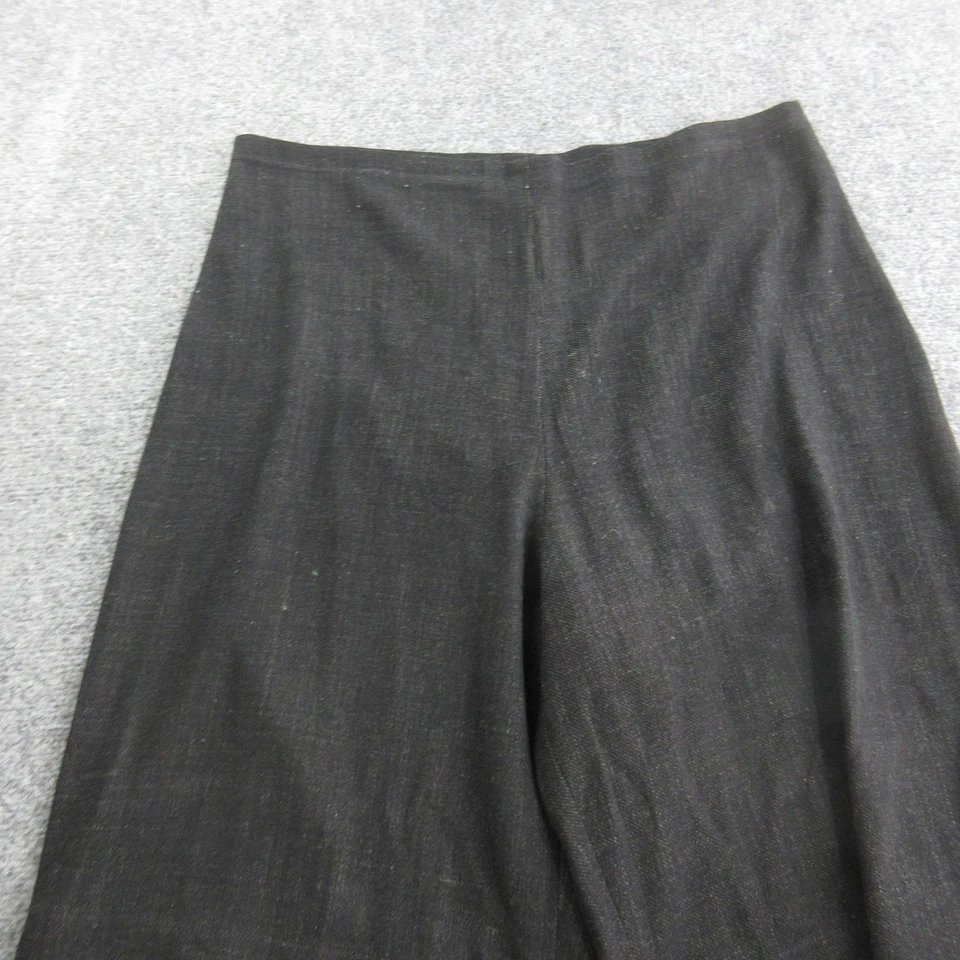 Lilith Pants Womens XL Black Wool Blend Cropped Wide Leg Culottes Made in France - Image 2 of 4