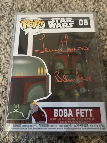 Boba Fett (Funko Pop 462) Star Wars - Signed By Temuera Morrison - Beckett Cert!