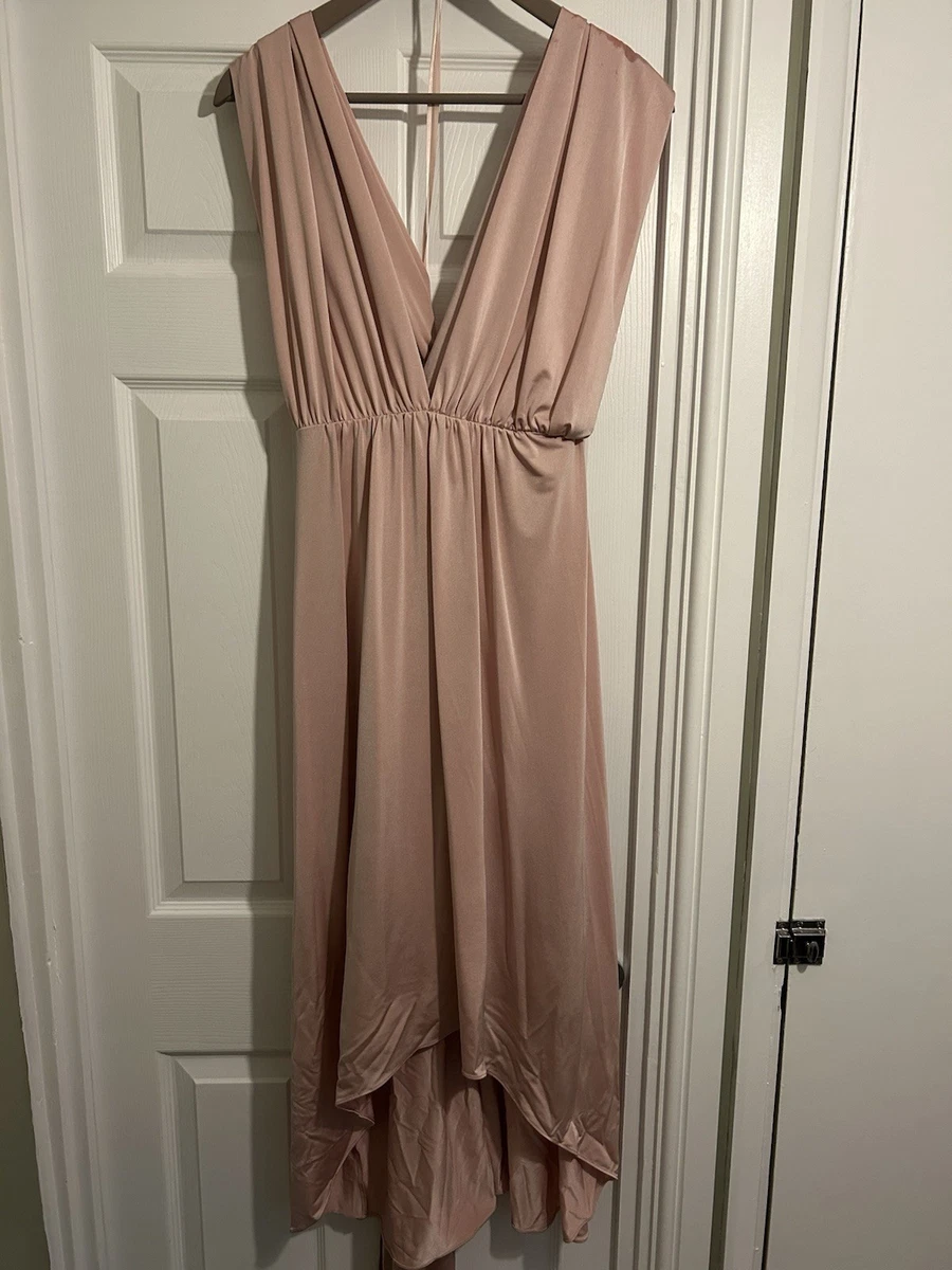 coast bridesmaid dresses debenhams Long Criss Cross Halter Bridesmaids Dress main image 1