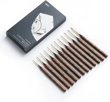 12 Pcs Fine Detail Paint Brush Set Miniature Model Nylon Hair Artist ARTIFY