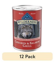 Blue Buffalo Wilderness Adult Wet Dog Food, Salmon Chicken, 12.5oz, 12 Pack