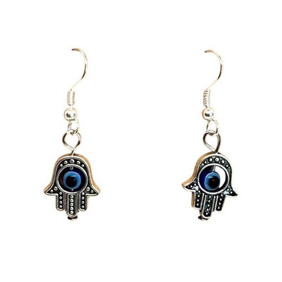 Halloween Hamsa Hand Evil Eye Earrings #2032