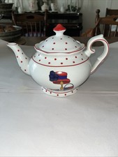 A Special Place Polka Dot Teapot 2004 White Red Whimsical Hat Design A Special Place Polka Dot Teapot 2004 White Red Whimsical Hat Design