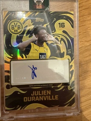 Topps Auto One Of One Duranville Dortmund Team Set 1/1
