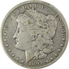 1891 CC Morgan Silver Dollar F Fine Details $1 Coin SKU:CP948