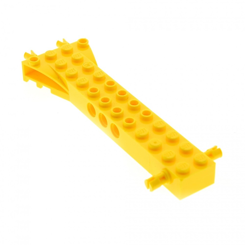 1x Lego Chassis 2x12 Yellow Car Helicopter Plate 4158488 30621