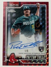 Payton Tolle Chrome 2026 Red /5 Auto