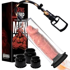 Penis Pump Power Vacuum for Men Big Dick Growth Male Enlarger System