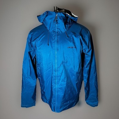 Patagonia H2NO Torrentshell Hooded Blue Rain Jacket Full Zip Men s Large