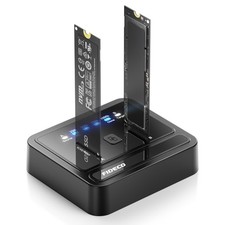 M.2 NVMe SATA SSD Cloner Dock USB 3.2 Gen 2x2 20Gbps Hard Drive Duplicator