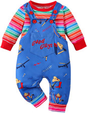 Baby Boy Halloween Outfits,Toddler Boy Chucky Outfit Goodguy Outfits