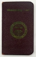 Industrial Workers of the / Jack Sheridan I.W.W Membership Card or red card