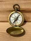 Vintage WW2 USCE Corps of Engineers Military Taylor Brass Pocket Compass
