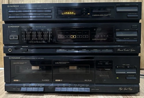 Vtg Pioneer RX-1191 Stereo Cassette Deck Digital Synthesizer Tuner No Remote