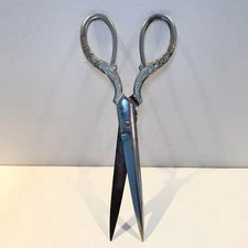 Antique Scissors Eversharp Forged Steel U.S.A. Vintage Shears 8 inch