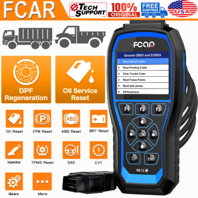 FCAR F506Pro Heavy Duty Diesel Truck Scanner All System DPF Regen Oil Reset Tool