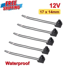 5PCS Push Button Switch 12V Wired RV Waterproof On-Off Micro Light Toggle Switch