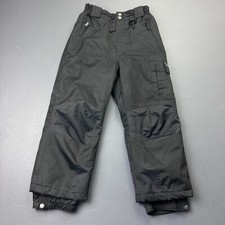 Weatherproof 32 Degrees Snow Pants Boys Small 7/8 Black Insulated Waterproof Ski