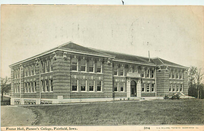 Foster Parson Vintage Postcard Foster Hall Parson's College Fairfield IA Jefferson ...