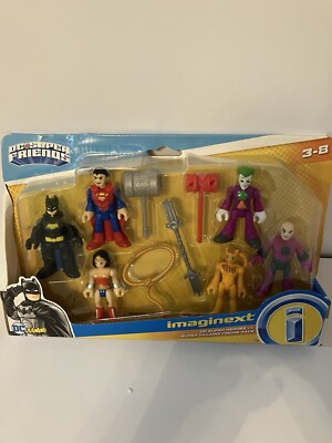 Imaginext DC Super Heroes vs Super Villains 6 Figuren Pack inkl. Batman & Joker Neu in OVP