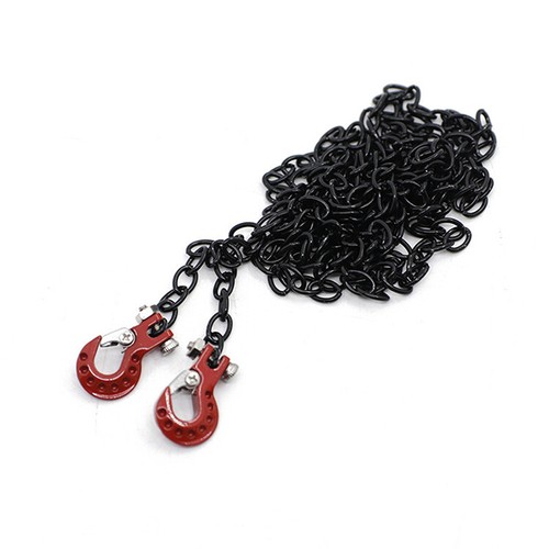 Metal Trailer Hook Tow Chain For 1:10 Traxxas TRX-4 Axial SCX10 D90 TF2 RC Car # - Picture 9 of 13