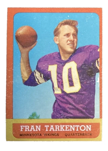 Topps Fran Tarkenton Football Sports Trading Cards