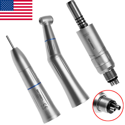Dental Inner Low Speed Handpiece Contra Angle /Straight /Air Motor 4Hole Kit EI4