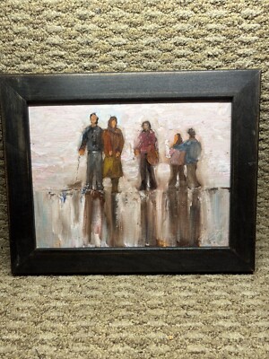 Reflections  - Oil Painting by illegible Signature. 