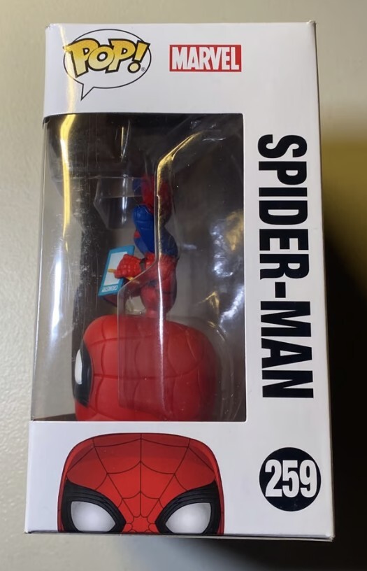 Spider-Man (Upside Down Hanging) Funko Pop #259 New in Box | eBay