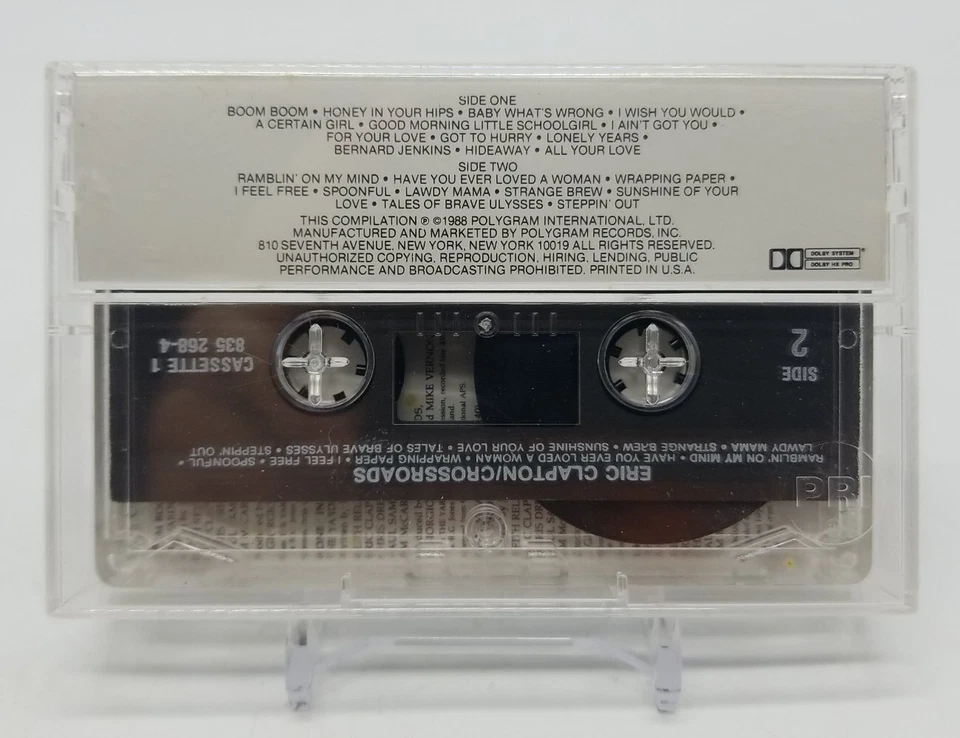 Eric Clapton - CROSSROADS (Cassette Tape Set, 1988) Polydor Records 4 Tape Set - Image 2 of 4