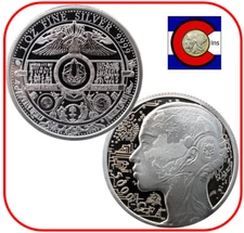 2023 Chad AI Artificial Intelligence Coin 1 oz Silver BU in cap - Pressburg Mint