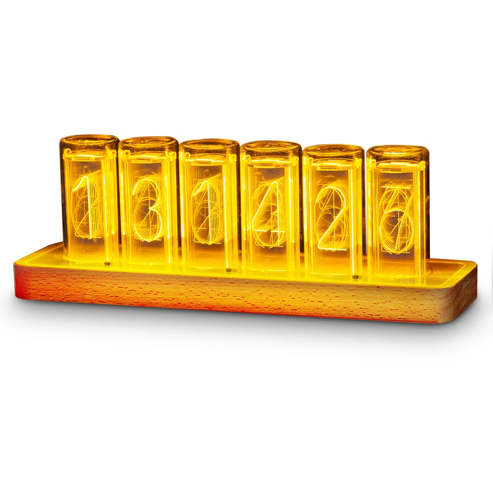 Modern Digital LED Clock Home Décor Desk Clock Ref Vintage Nixie Tube Clock  - Image 4 of 4