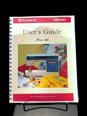 Husqvarna Viking Rose 605 Instruction Manual: 64 Pages & Protective Covers